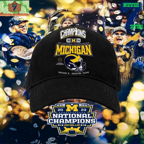 Congratulations To Michigan Wolverines Win The Champions 2024 CFP National Championship Classic Cap