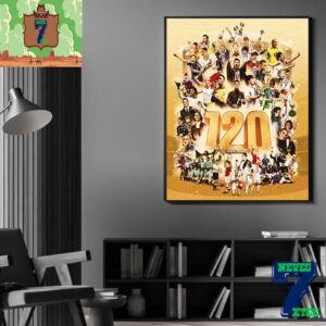 120 Years 1904-2024 Foundation Of FIFA In Paris Official Poster Home Decor Poster Canvas