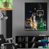 Jaylen Brown Game-Tying Shot To Force OT At Game 1 Boston Celtics Vs Indiana Pacers For Eastern Conference Finals 2023-2024 NBA Playoffs Home Decor Poster Canvas