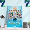 2024 Premier League Champions Are Manchester City Home Decor Wall Art Poster Canvas