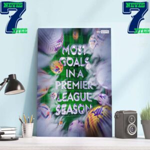 2023-2024 Premier League Season Is The Most Goals In A Premier League Season Home Decor Wall Art Poster Canvas