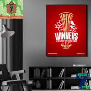 2024 UEFA Europa Conference League Winners Are Olympiacos FC We Keep On Dreaming Home Decor Poster Canvas