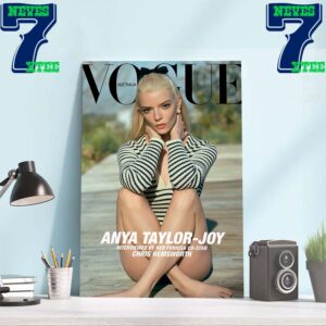 Anya Taylor-Joy On Cover Of Vogue Australia For The Latest Issue Home Decor Poster Canvas