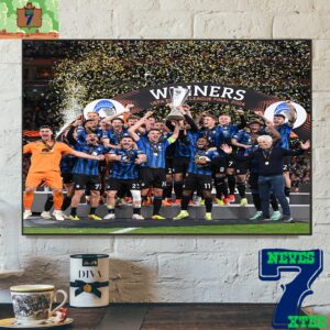 Atalanta Are The UEFA Europa League Final 2024 Winners Home Decor Poster Canvas