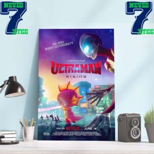 Big Hero Bigger Responsibility Ultraman Rising Official Poster Home Decor Wall Art Poster Canvas