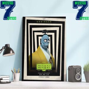 Bob Is A Shrinker In Beetlejuice Beetlejuice 2024 Home Decor Poster Canvas