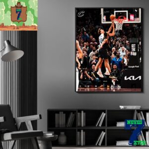 Cleveland Cavaliers Evan Mobley Game Winner Clutch Block Franz Wagner In Game 5 Win Vs Orlando Magic Home Decor Poster Canvas
