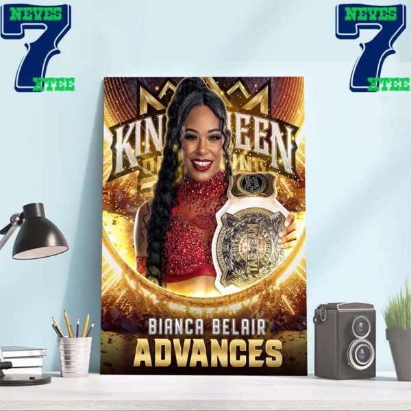 Congratulations To Bianca Belair Advances WWE King And Queen Of The Ring 2024 Home Decor Wall Art Poster Canvas