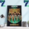 Congratulations To Dallas Mavericks Advance To The Western Conference Finals 2024 NBA Playoffs Home Decor Wall Art Poster Canvas