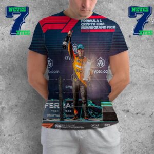 Congratulations To McLaren Driver Lando Norris Is The Winner F1 Race Week Miami GP 2024 All Over Print Shirt