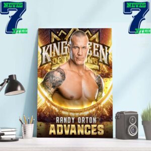 Congratulations To Randy Orton Advances WWE King And Queen Of The Ring 2024 Home Decor Wall Art Poster Canvas