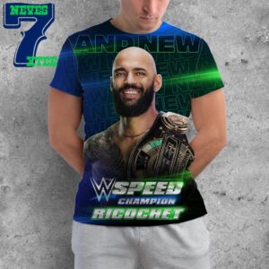 Congratulations To Ricochet Is The First-Ever WWE Speed Champion All Over Print Shirt