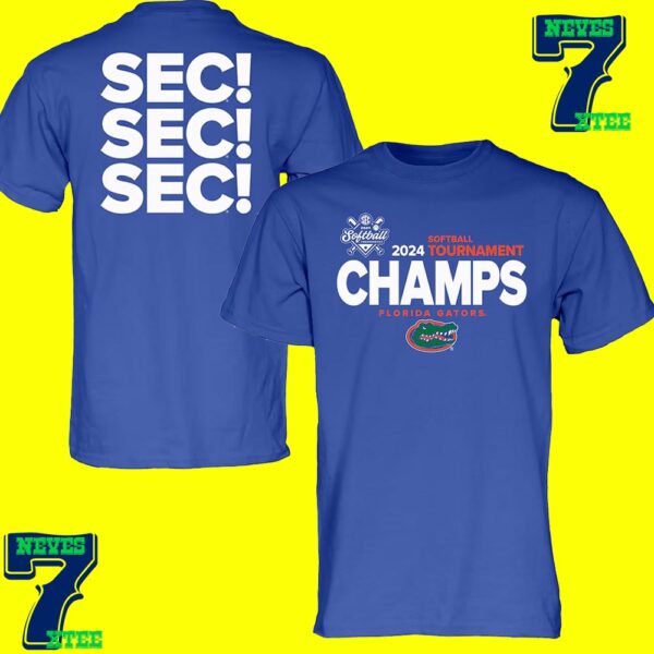 Florida Gators 2024 SEC Softball Conference Tournament Champions Two Sides Unisex T-Shirt