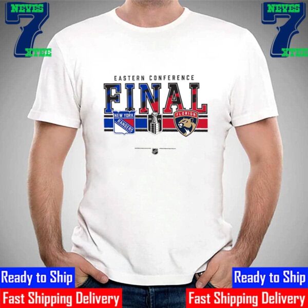 Florida Panthers Vs New York Rangers 2024 Eastern Conference Final Matchup NHL Unisex T-Shirt