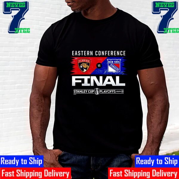 Florida Panthers Vs New York Rangers 2024 Eastern Conference Finals Matchup Unisex T-Shirt