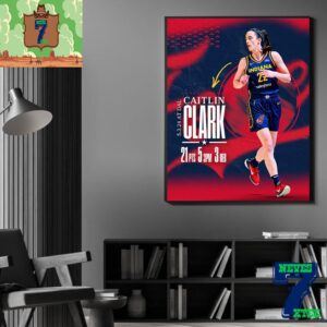 Indiana Fever Caitlin Clark 2024 WNBA Preseason Debut Home Decor Poster Canvas
