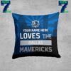 Dallas Mavericks 2024 NBA Playoffs Pegasus Script Dot Fade Personalized Decor Pillow