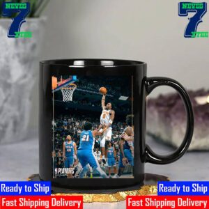 OG Anunoby Poster Dunk On Joel Embiid Help New York Knicks Advance To The Eastern Conference Semifinals 2024 NBA Playoffs Ceramic Mug