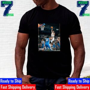 OG Anunoby Poster Dunk On Joel Embiid Help New York Knicks Advance To The Eastern Conference Semifinals 2024 NBA Playoffs Classic T-Shirt