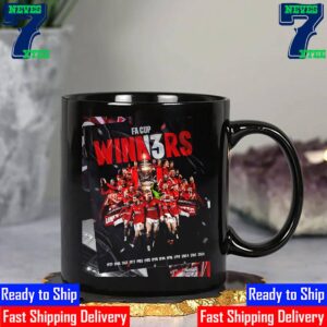 Official Poster Manchester United 2023-2024 FA Cup Champions For 13 Times FA Cup Winners Ceramic Mug