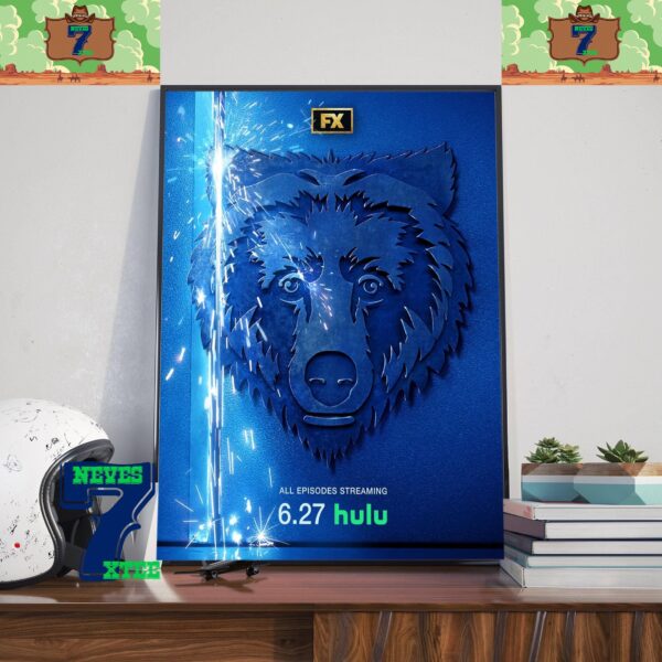 Official Poster The Bear Season 3 All Episodes Streaming on Hulu June 27th 2024 Home Decor Poster Canvas