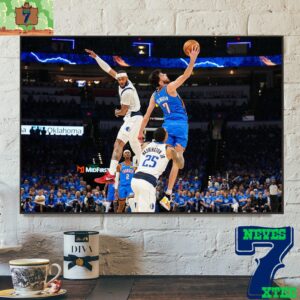Oklahoma City Thunder Chet Holmgren Incredible Catch Inbound Pass Before His Buzzer Beater In Game 2 Western Semifinals 2024 NBA Playoffs Home Decor Poster Canvas