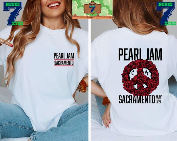 Pearl Jam Tonight at Golden 1 Center Sacramento CA May 13th 2024 Two Sides Unisex T-Shirt