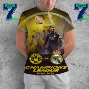The 2024 UEFA Champions League Final Is Set For Borussia Dortmund Vs Real Madrid at Wembley All Over Print Shirt
