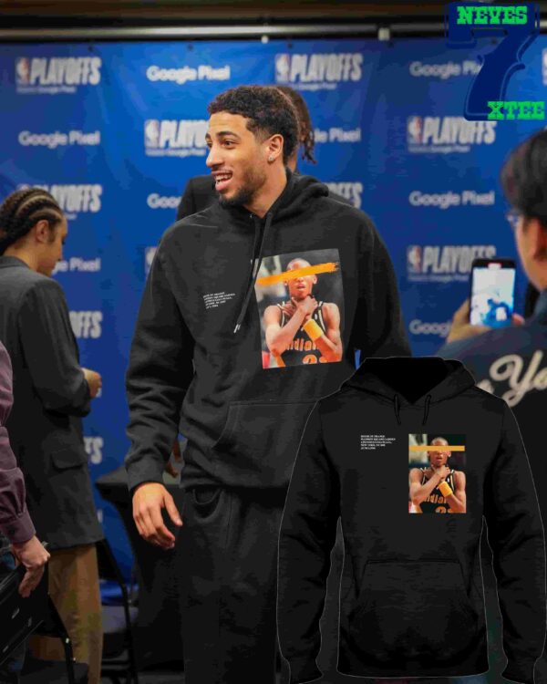 Tyrese Haliburton Wearing Reggie Miller Choke House Of Orange Madison Square Garden 4 Pennsylvania Plaza New York NY 1001 June 1st 1994 Hooded Sweatshirt