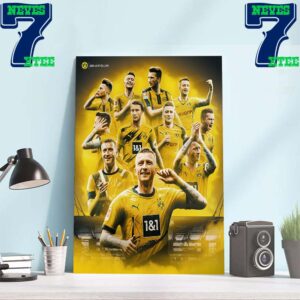 Unforgettable Memories 12 Years Of Marco Reus In Borussia Dortmund Home Decor Wall Art Poster Canvas