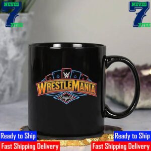 WWE WrestleMania 41 Official Logo At Allegiant Stadium In Las Vegas April 19th And 20th 2025 Ceramic Mug