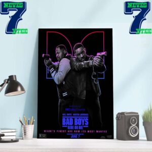 Will Smith And Martin Lawrence In Bad Boys Ride Or Die Dolby Cinema Official Poster Home Decor Wall Art Poster Canvas