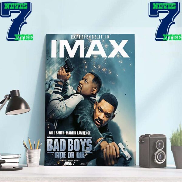 Will Smith And Martin Lawrence In Bad Boys Ride Or Die IMAX Official Poster Home Decor Wall Art Poster Canvas