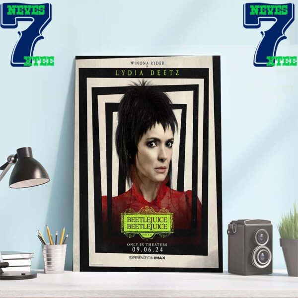 Winona Ryder Is Lydia Deetz In Beetlejuice Beetlejuice 2024 Home Decor Poster Canvas