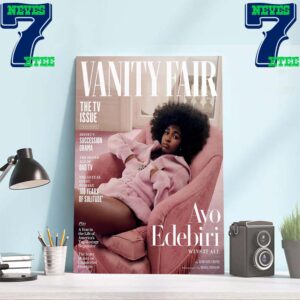 Wins It All Ayo Edebiri On Cover Of Vanity Fair For The Latest Issue Home Decor Poster Canvas