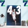 Wolves Back Anthony Edwards And Minnesota Timberwolves Advance To The 2024 Western Conference Finals Home Decor Wall Art Poster Canvas