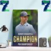 Xander Schauffele Champion 2024 PGA Championship Clutch Birdie On 18 To Win The First Career Major Home Decor Wall Art Poster Canvas