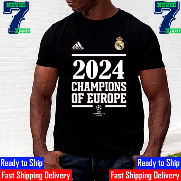 2024 Champions Of Europe Are Real Madrid Winners UEFA Champions League Merchandise Shirt