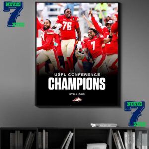 2024 USFL Conference Champions Birmingham Stallions Are Heading To The UFL Championship Game Home Decor Poster Canvas