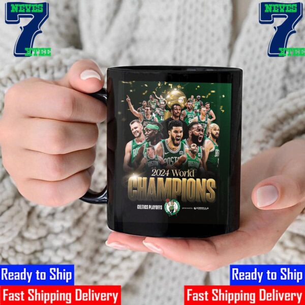 2024 World Champions Boston Celtics 2023-24 NBA Champions Mug