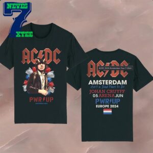 ACDC 2024 Amsterdam Power Up Tour Two Sided T-Shirt