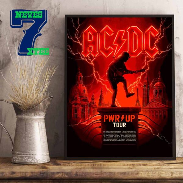 ACDC Power Up Tour 2024 The Thunderous Journey Home Decor Poster Canvas