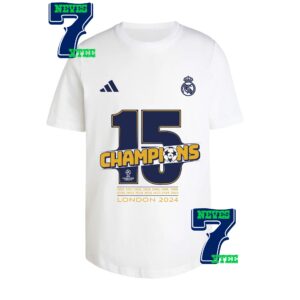 Adidas x Real Madrid 15 Champions UEFA Champions League London 2024 Unisex T-Shirt