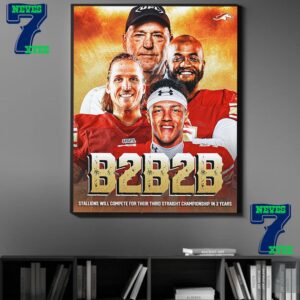 B2B2B Birmingham Stallions 2024 USFL Conference Champions Home Decor Poster Canvas