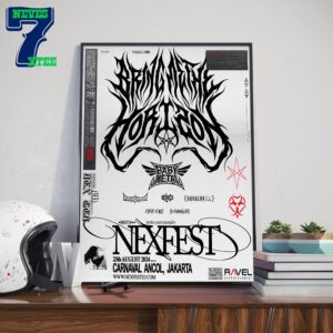 Bring Me The Horizon NEXFEST At Jakarta Indonesia August 25th 2024 Home Decor Poster Canvas