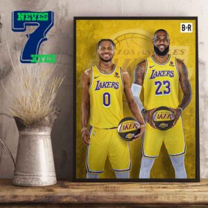 Bronny James And LeBron James A New Era Of James Is Loading Father And Son Duo Poster Canvas