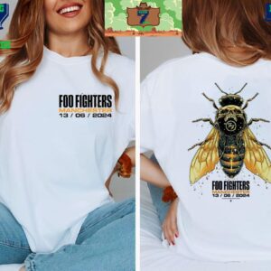 Foo Fighters Everything Or Nothing At All UK Tour 2024 Tonight Manchester Night One At Emirates Old Trafford Manchester England June 13th 2024 Two Sided Unisex T-Shirt