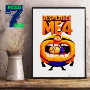 New Poster Illumination Despicable Me 4 In Theaters July 3rd 2024 Home Decor Poster Canvas