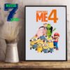 New Poster Despicable Me 4 Double Life Pharrel William 2024 Home Decor Poster Canvas