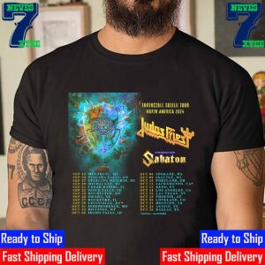 Judas Priest Invincible Shield Tour North America 2024 With Special Guest Sabaton For September And October 2024 Unisex T-Shirt
